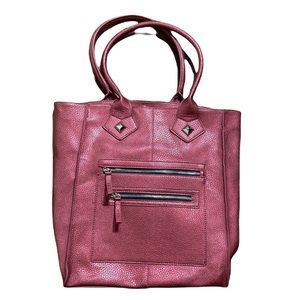 Penny Loves Kenny Burgundy Shoulder Tote Bag Purse